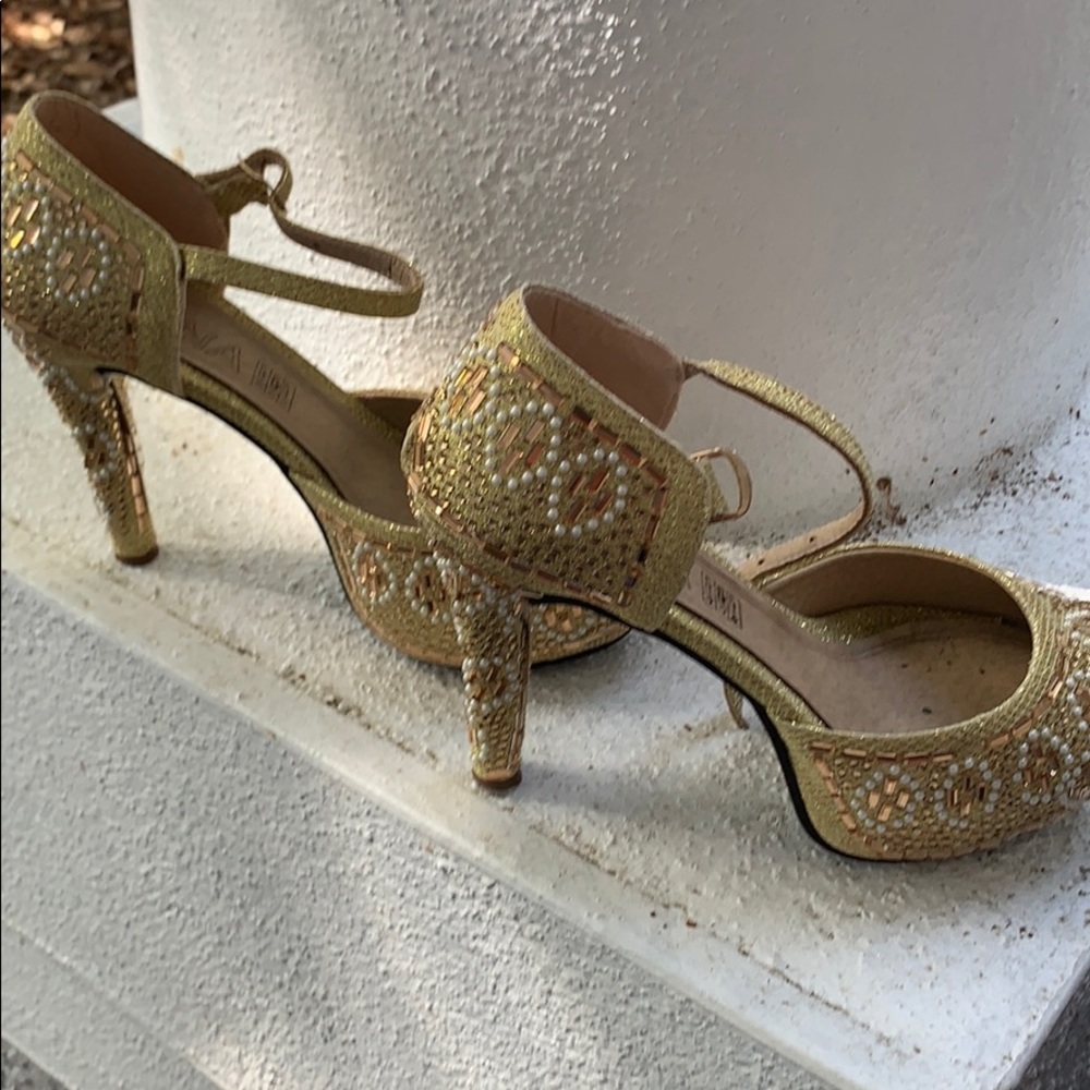 Hana ladies beaded heels pumps